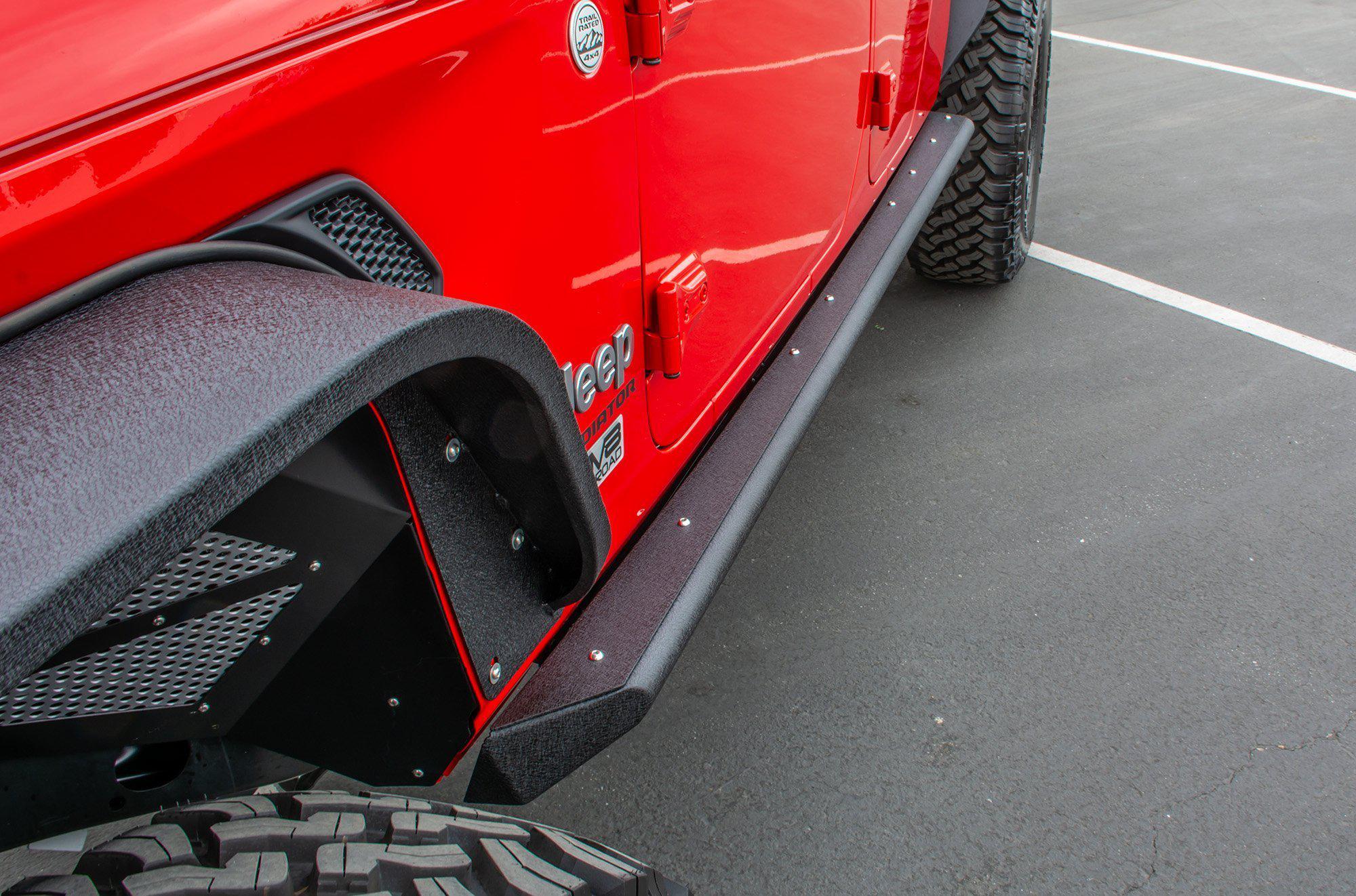 2020-2026 Jeep Gladiator JT Rock Sliders with Step - Image 4