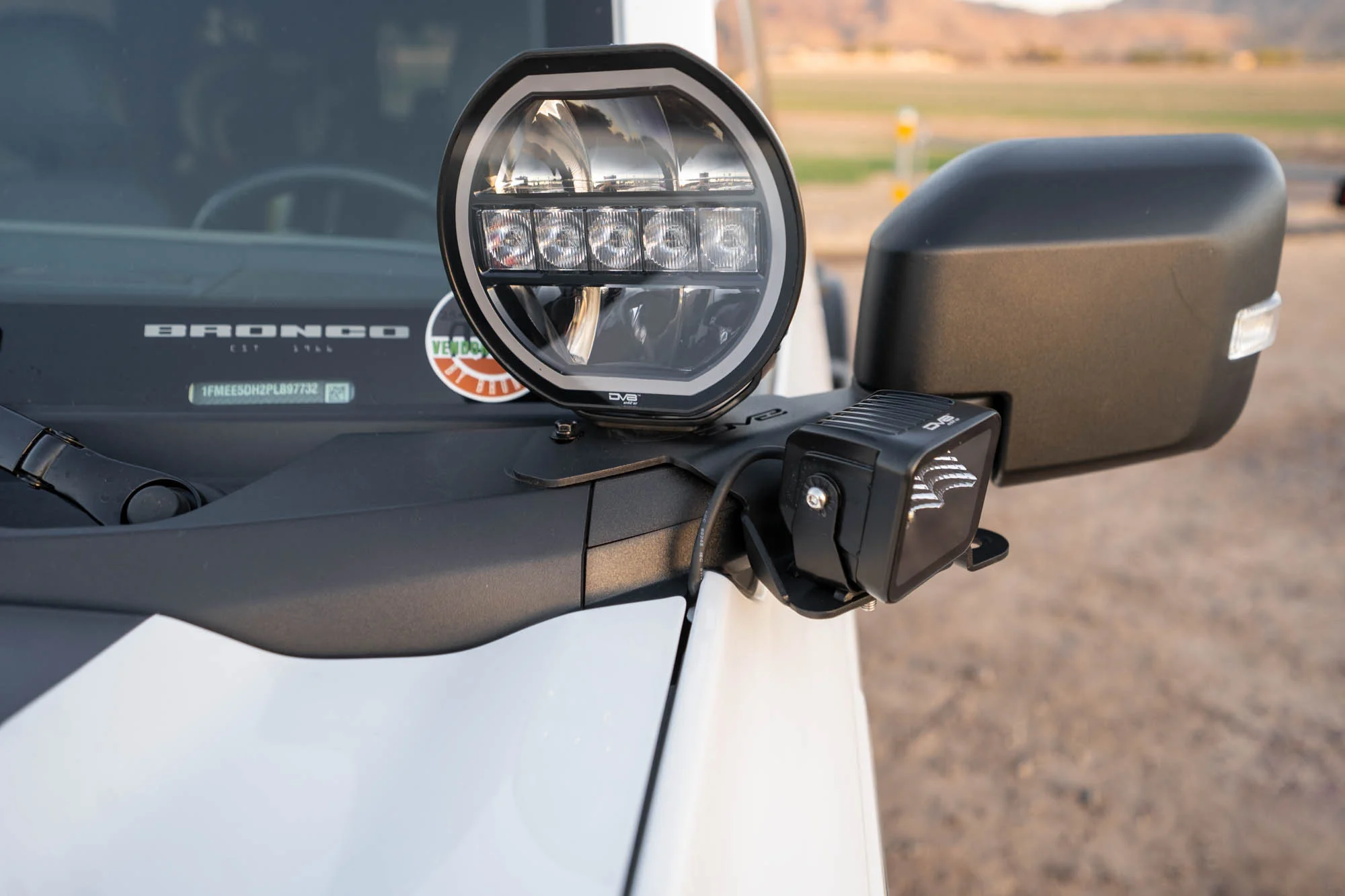 2021-2026 Ford Bronco | A-Pillar Dual Light Pod Drop Mounts - Image 7