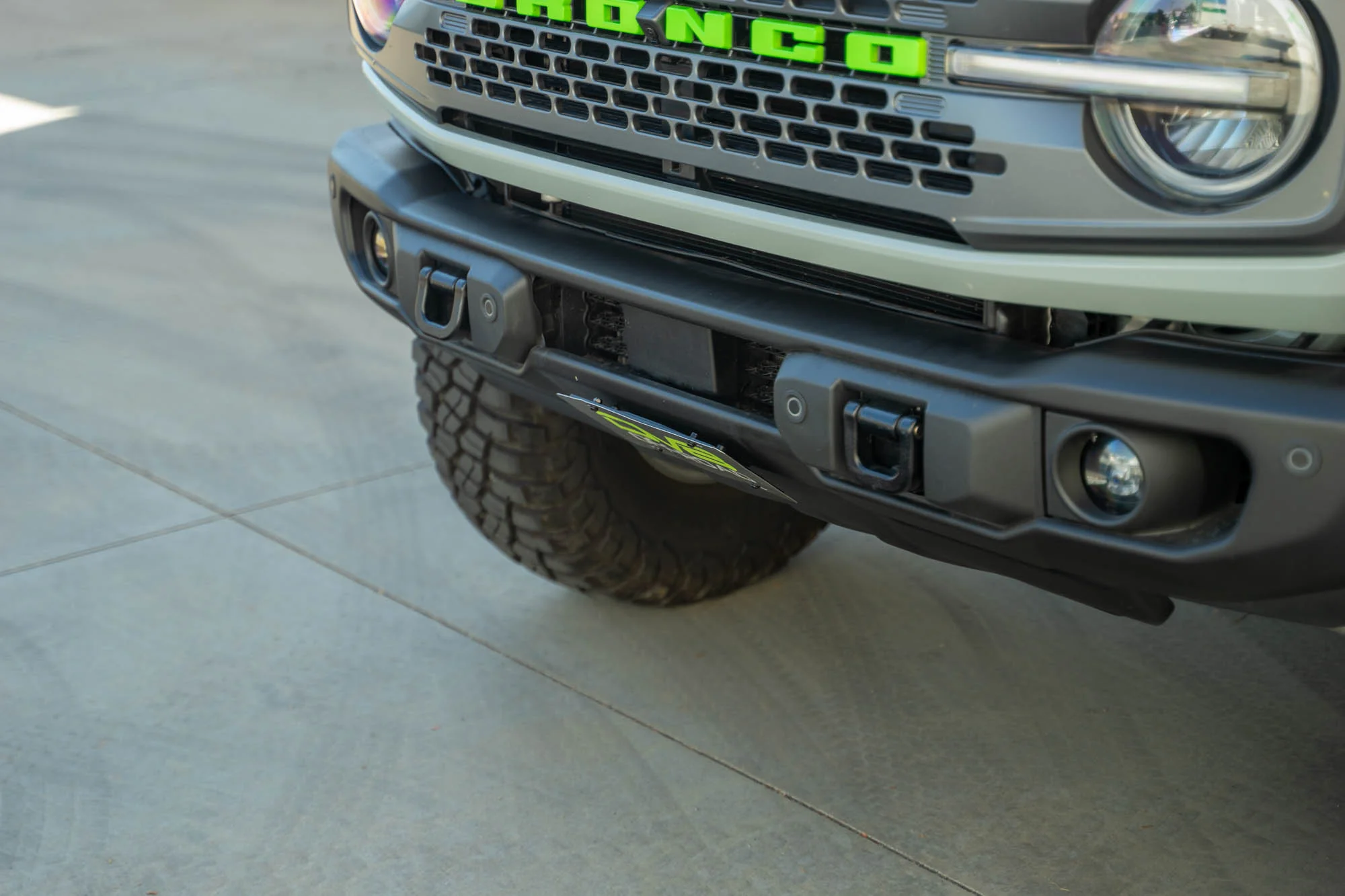 2021-2026 Ford Bronco | Capable Bumper Slanted Front License Plate Mount - Image 7