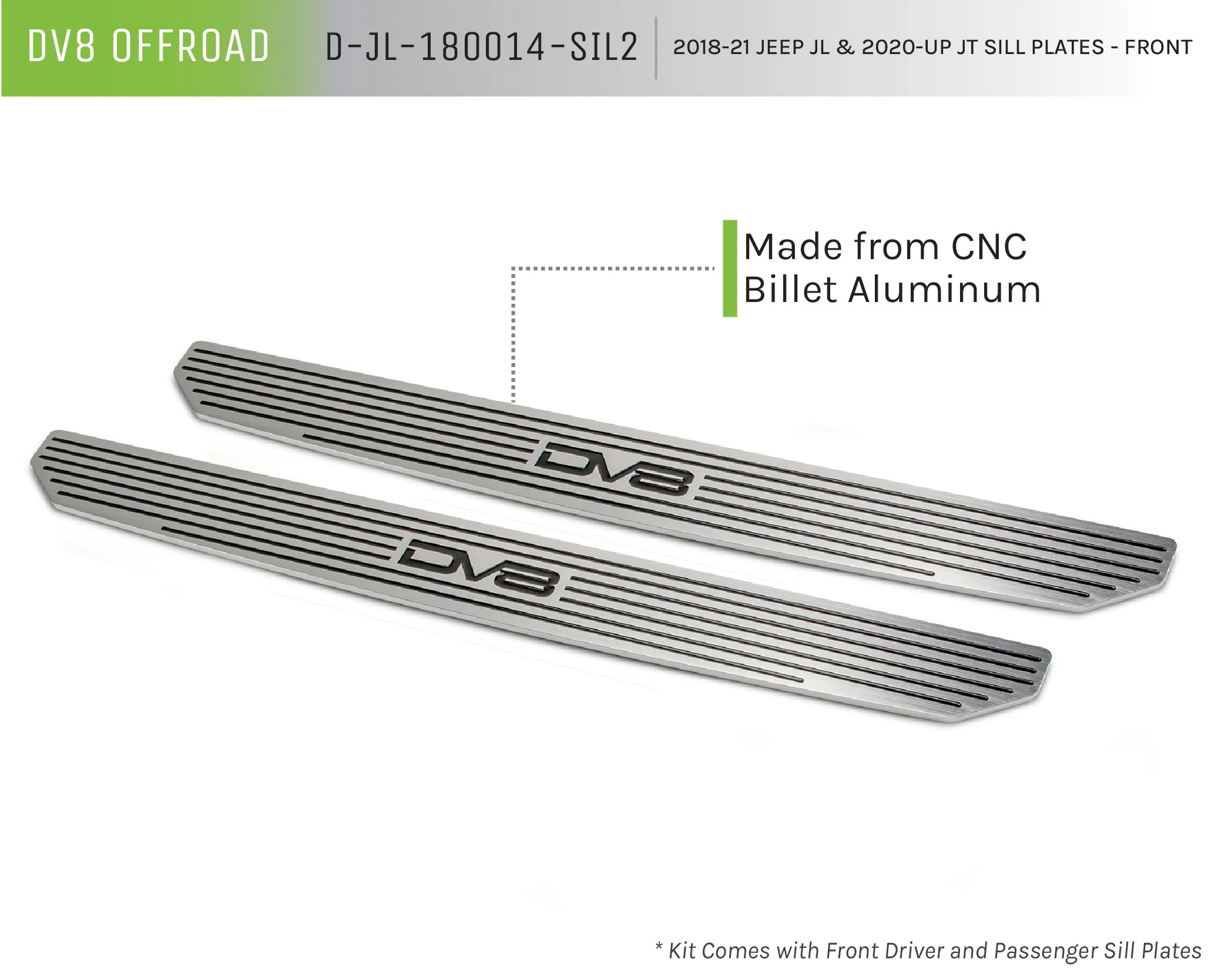 2018-2026 Jeep Wrangler JL & Gladiator JT Sill Plates | Front - Image 8